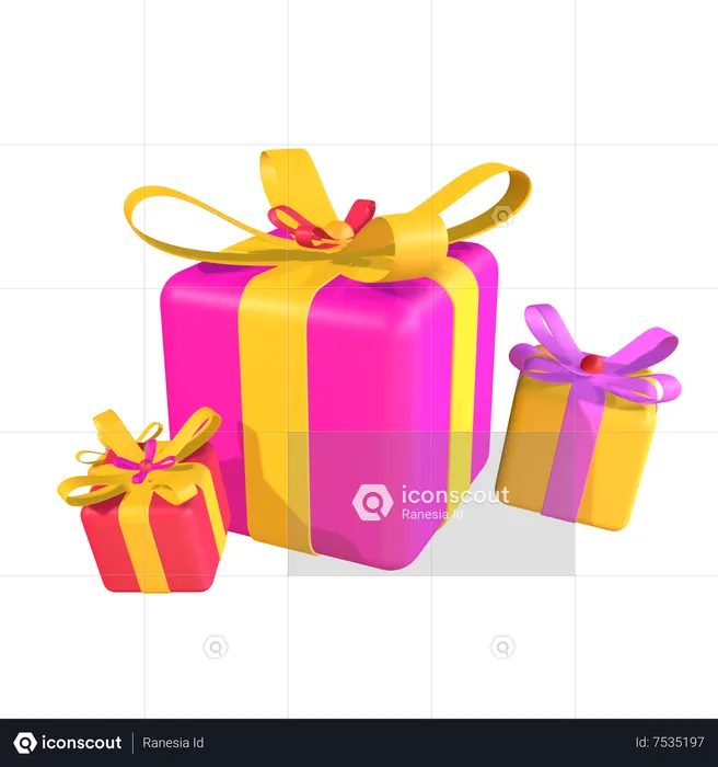 Christmas Gifts  3D Icon