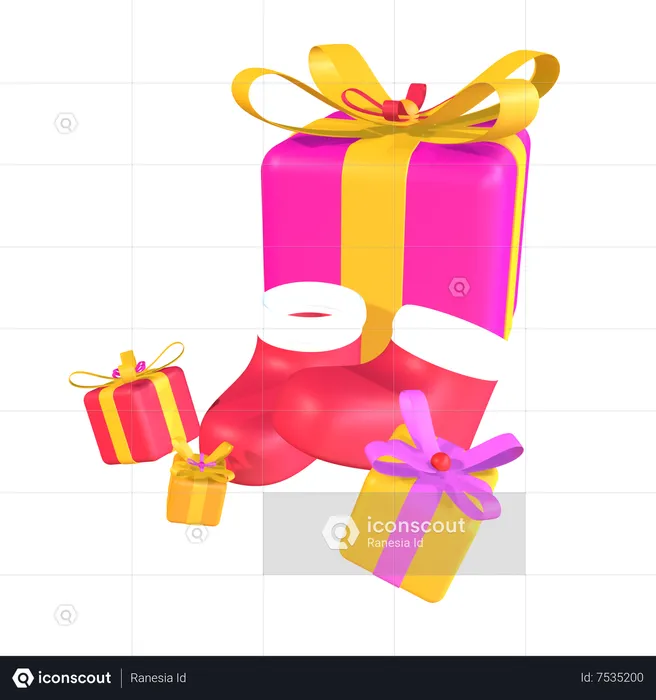 Christmas Gifts  3D Icon