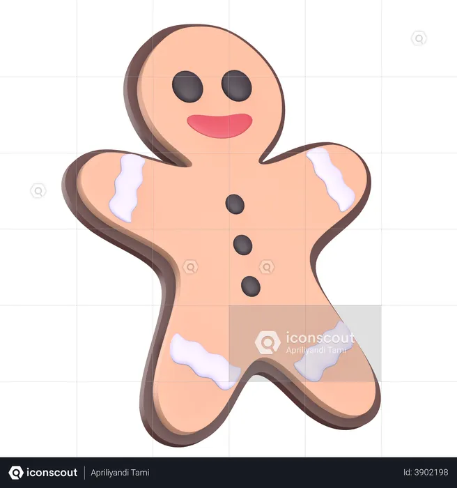 Christmas Gingerbread  3D Illustration