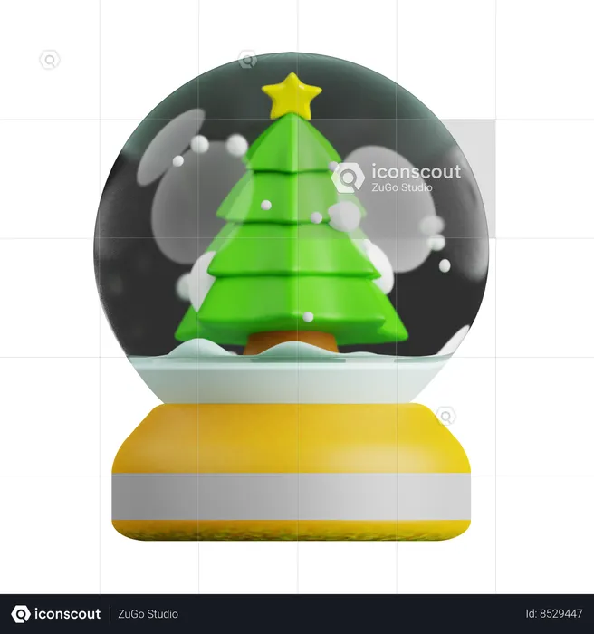 Christmas Globe  3D Icon