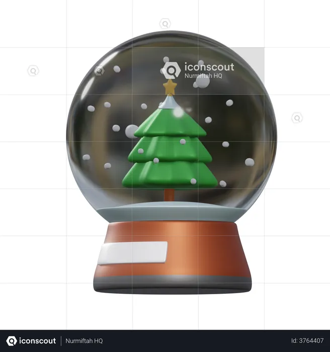 Christmas Globe  3D Illustration