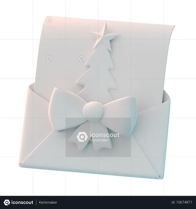 Christmas Greeting  3D Icon