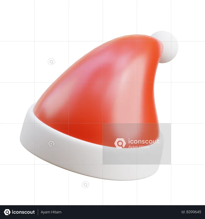 Christmas hat  3D Icon