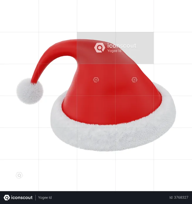 Christmas Hat  3D Illustration