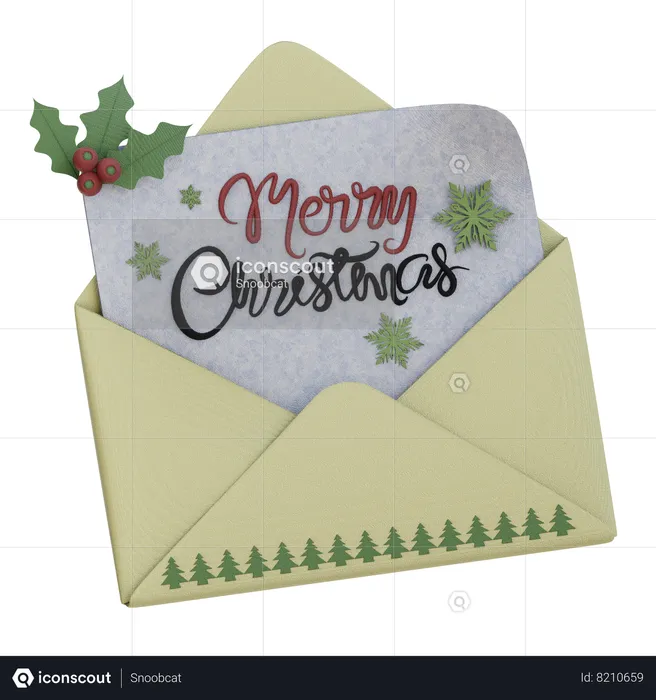 Christmas Invitation  3D Icon