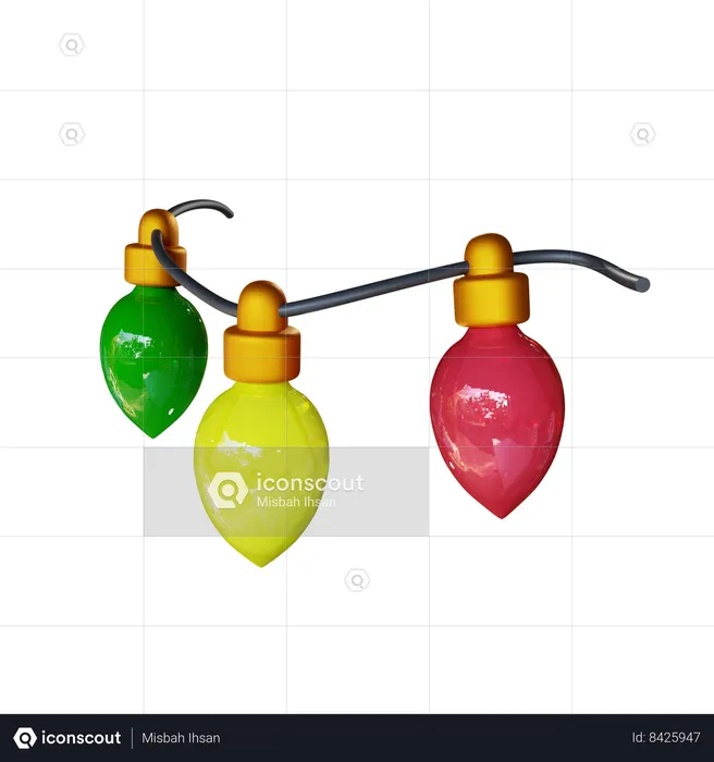 Christmas Light  3D Icon