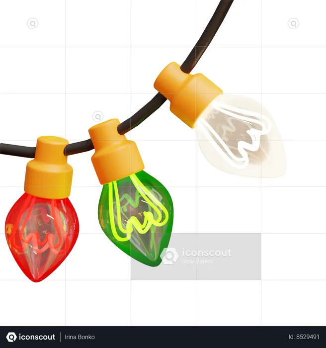 Christmas Light  3D Icon