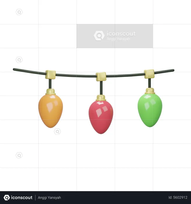 Christmas Light  3D Icon