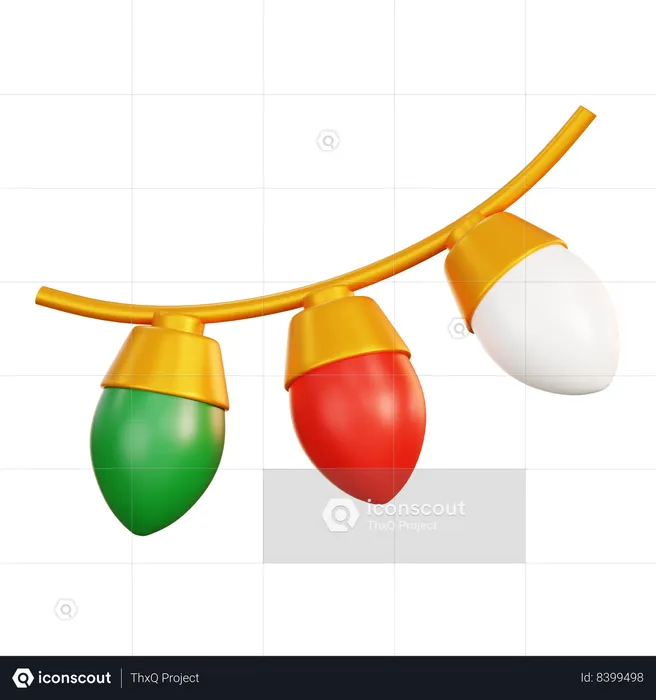 Christmas Light  3D Icon