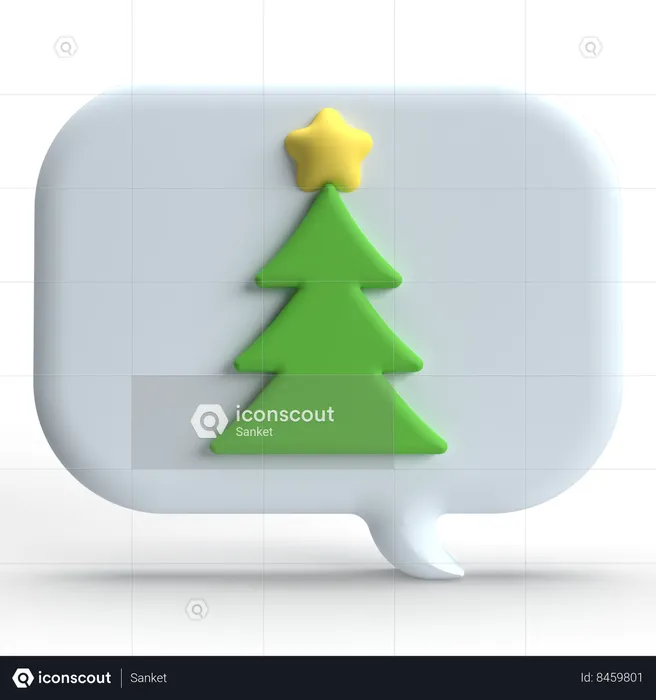 Christmas Message  3D Icon