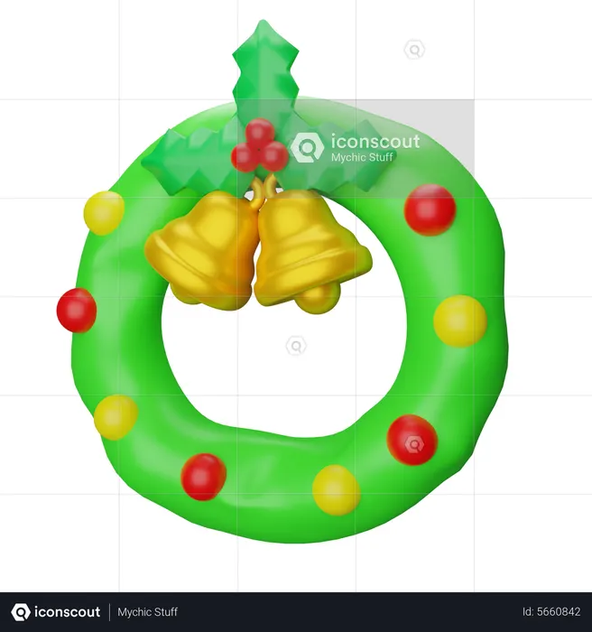 Christmas Mistletoe  3D Icon