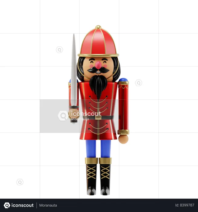 Christmas Nutcracker  3D Icon