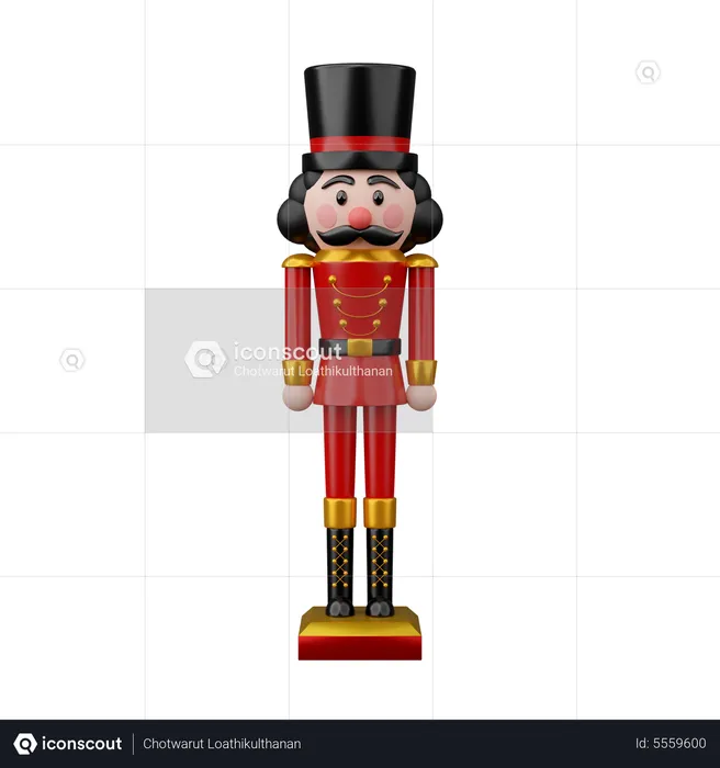 Christmas Nutcracker  3D Icon