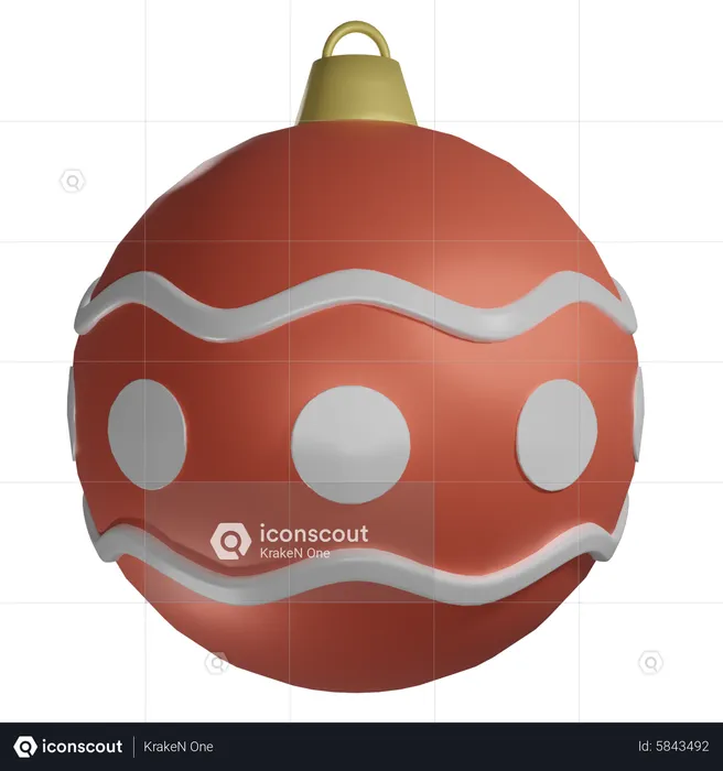 Christmas Ornament  3D Icon