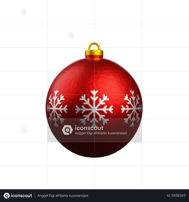 Christmas Ornament  3D Icon