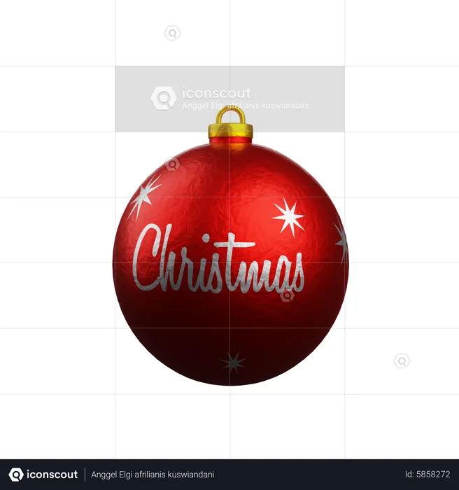 Christmas Ornament  3D Icon