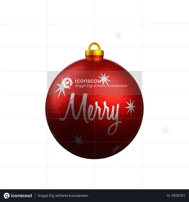 Christmas Ornament  3D Icon