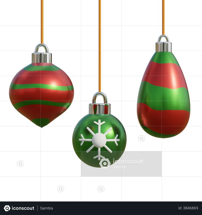 Christmas Ornament 3D Illustration