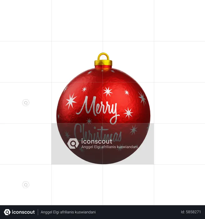 Christmas Ornament  3D Icon
