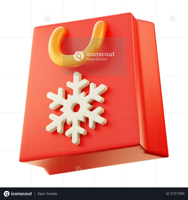 Christmas Shopping  3D Icon