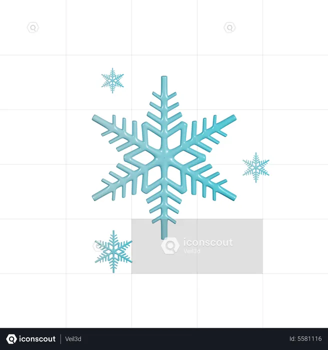 Christmas Snowflake  3D Icon