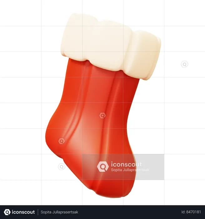 Christmas Sock  3D Icon
