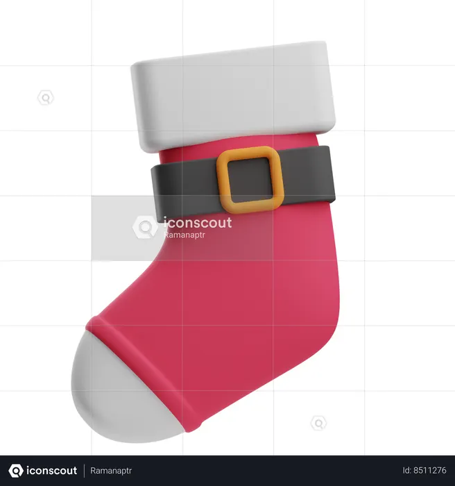 Christmas Sock  3D Icon