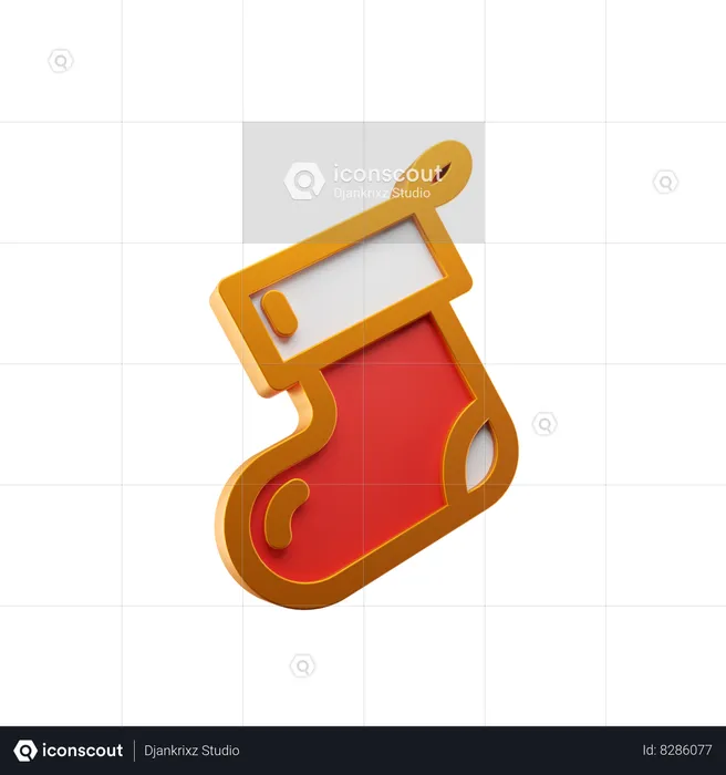 Christmas Sock  3D Icon