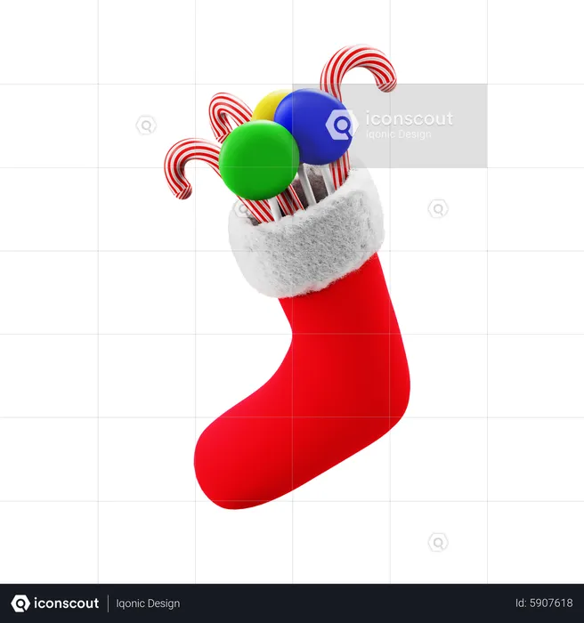 Christmas Sock  3D Icon