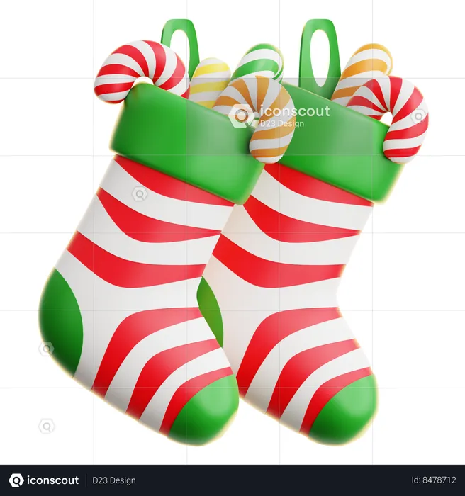 Christmas Sock  3D Icon