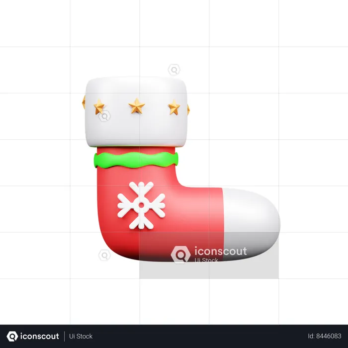 Christmas Sock  3D Icon