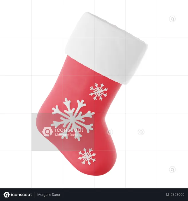Christmas sock  3D Icon