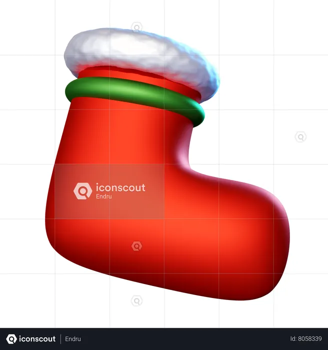 Christmas Sock  3D Icon