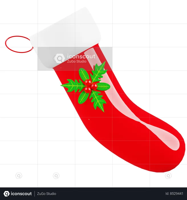 Christmas Socks  3D Icon