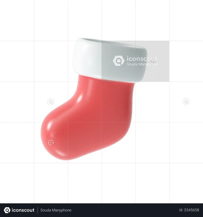 Christmas socks  3D Illustration