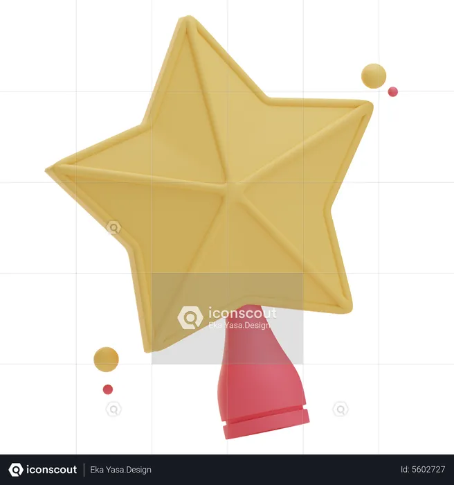 Christmas Star  3D Icon