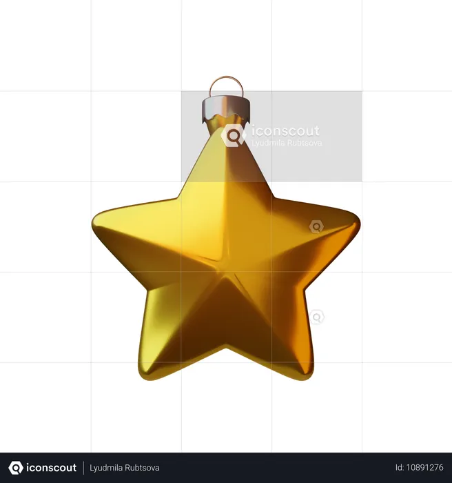 Christmas Star  3D Icon