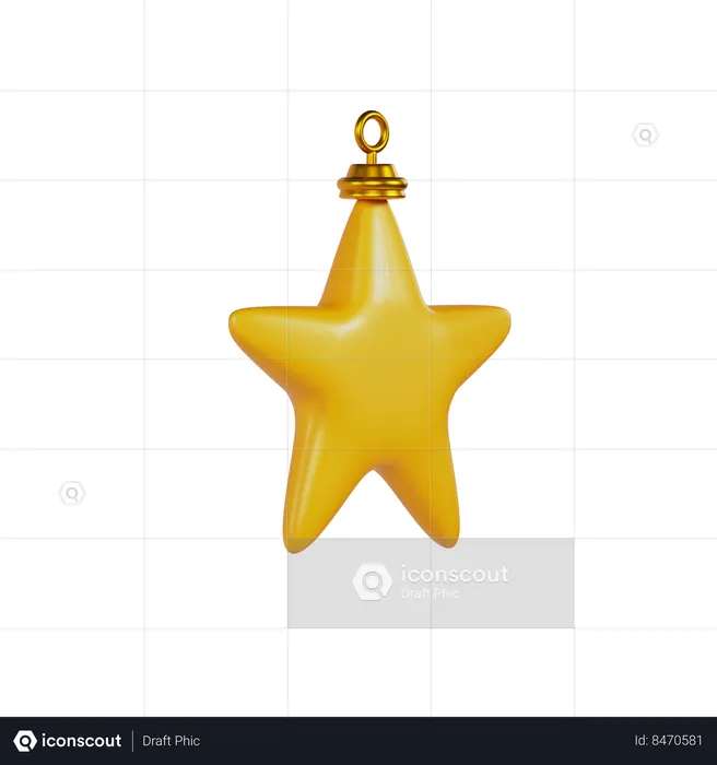 Christmas Star  3D Icon