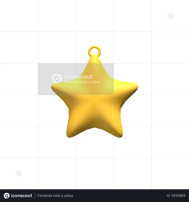 Christmas Star  3D Icon
