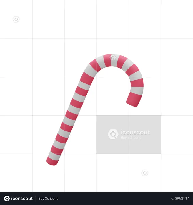 Christmas Stick  3D Illustration