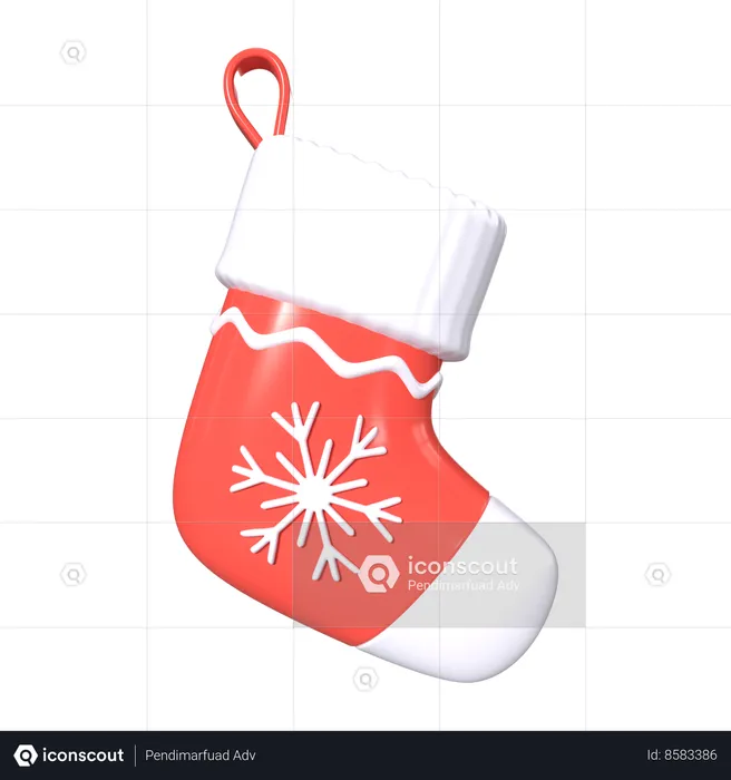 Christmas Stocking  3D Icon