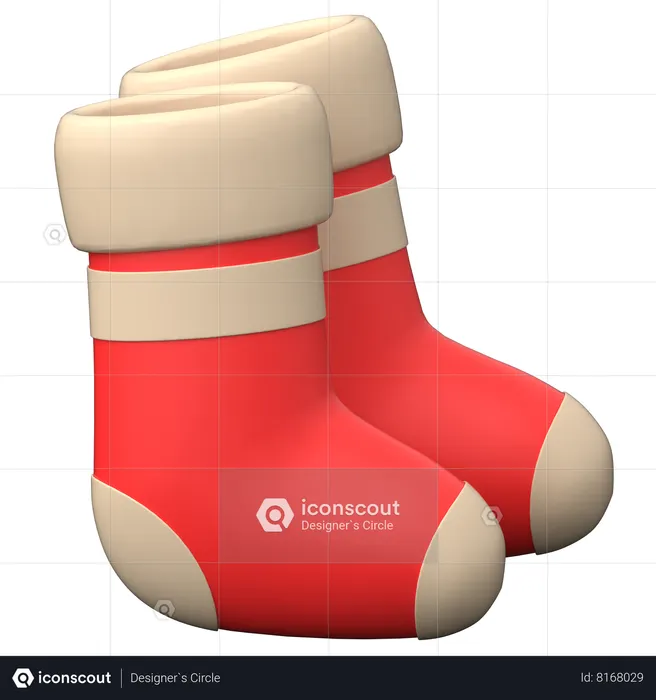 Christmas Stocking  3D Icon
