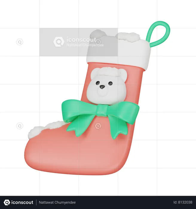 Christmas Stocking  3D Icon