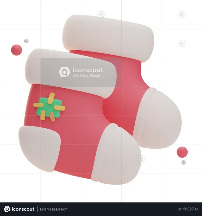 Christmas Stockings  3D Icon