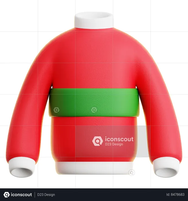 Christmas Sweater  3D Icon