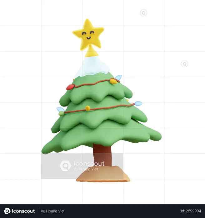 Christmas Tree  3D Illustration