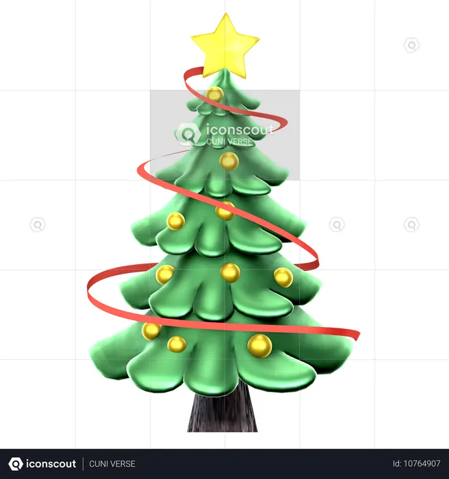 Christmas tree  3D Icon