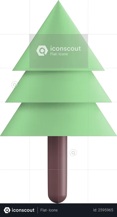 Christmas tree  3D Illustration