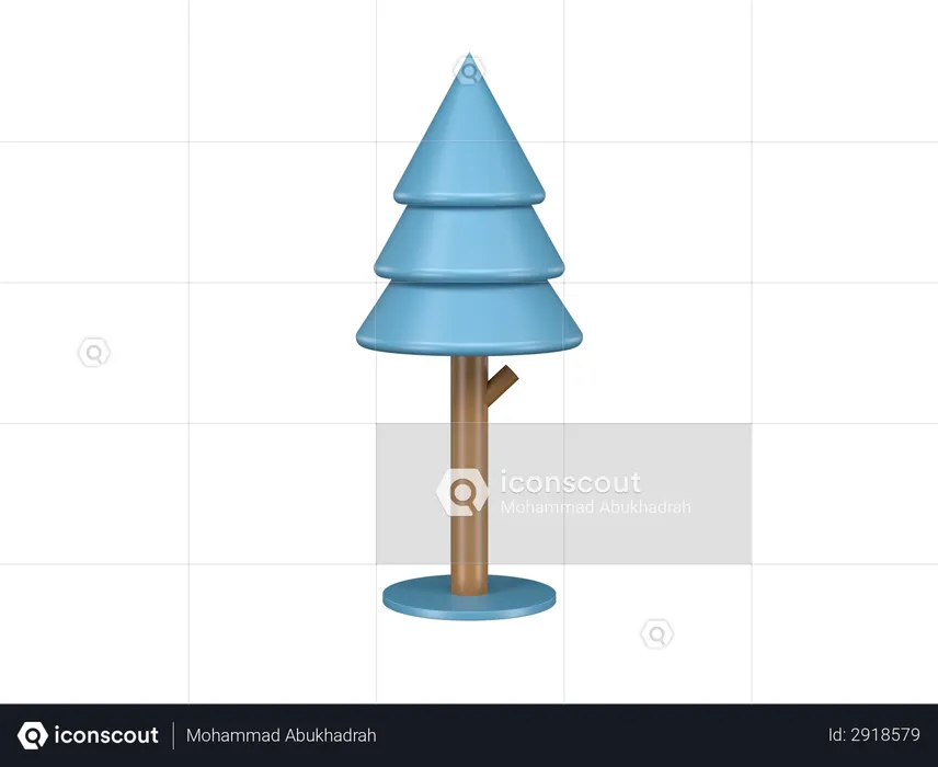 Christmas tree  3D Illustration