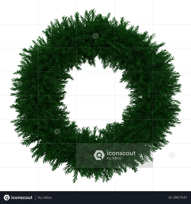 Christmas Wreath  3D Icon